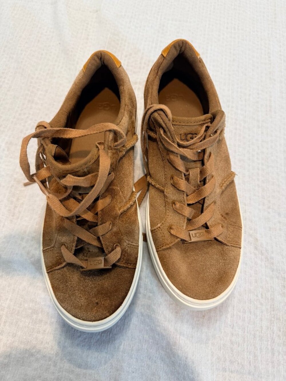 [Z1] UGG Dinale Chestnut Suede Sneakers Women's US 10